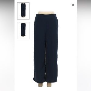Madewell elastic waist navy blue pants